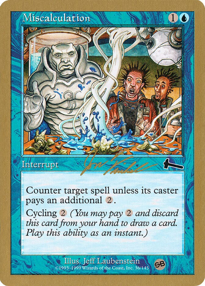 Miscalculation (Jon Finkel) (SB) [World Championship Decks 2000] MTG Single Magic: The Gathering  | Multizone: Comics And Games