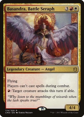 Basandra, Battle Seraph [Commander Anthology] MTG Single Magic: The Gathering  | Multizone: Comics And Games
