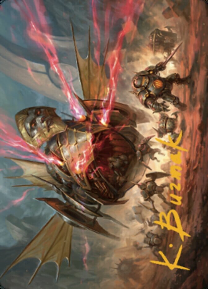 Liberator, Urza's Battlethopter Art Card (Gold-Stamped Signature) [The Brothers' War Art Series] MTG Single Magic: The Gathering  | Multizone: Comics And Games