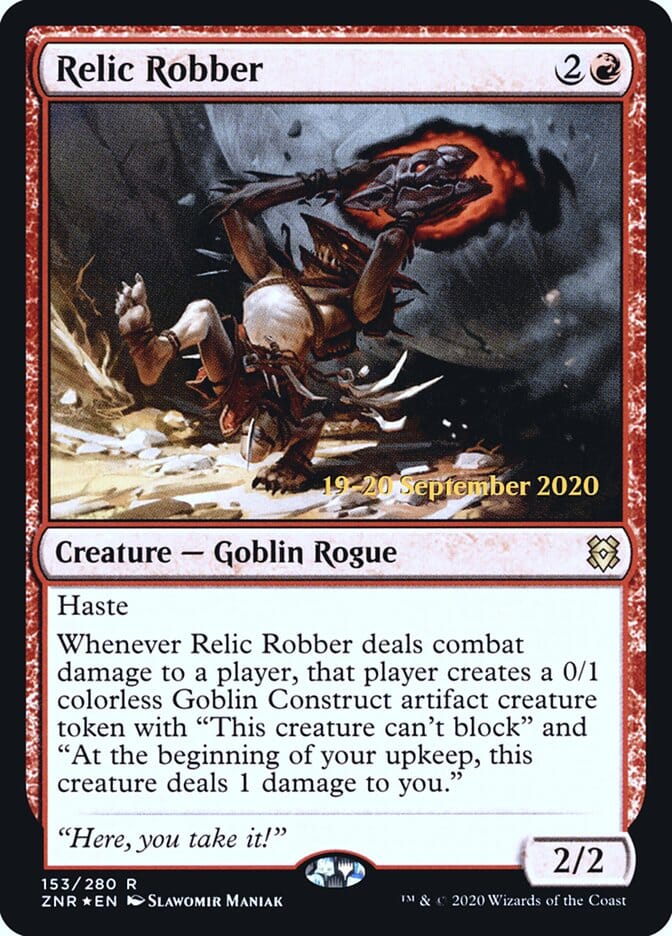 Relic Robber [Zendikar Rising Prerelease Promos] MTG Single Magic: The Gathering  | Multizone: Comics And Games