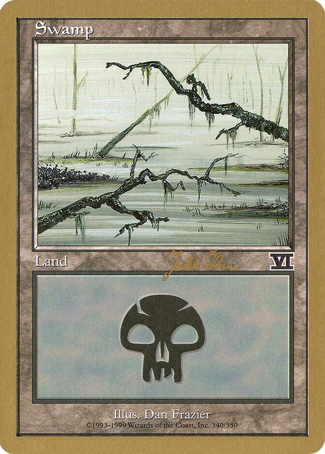 Swamp (js340b) (Jakub Slemr) [World Championship Decks 1999] MTG Single Magic: The Gathering  | Multizone: Comics And Games