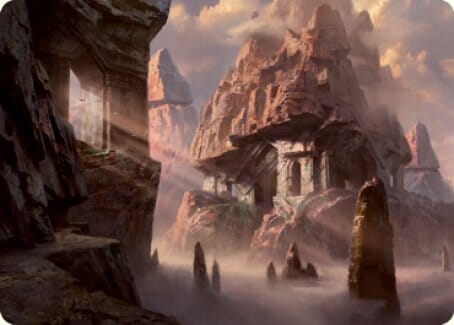 Mountain (277) Art Card [Dungeons & Dragons: Adventures in the Forgotten Realms Art Series] MTG Single Magic: The Gathering  | Multizone: Comics And Games