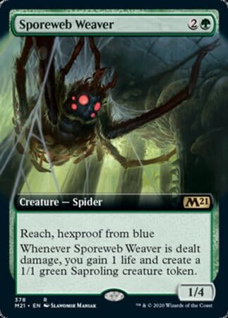 Sporeweb Weaver (Extended Art) [Core Set 2021] MTG Single Magic: The Gathering  | Multizone: Comics And Games