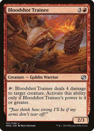 Bloodshot Trainee [Modern Masters 2015] MTG Single Magic: The Gathering  | Multizone: Comics And Games