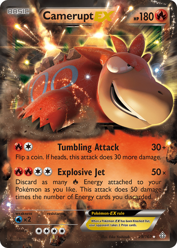 Camerupt EX (29/160) [XY: Primal Clash] Pokemon Single Pokémon  | Multizone: Comics And Games