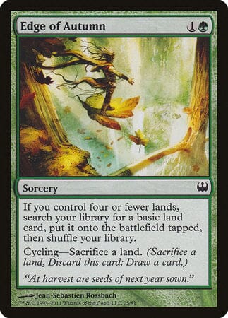Edge of Autumn [Duel Decks: Knights vs. Dragons] MTG Single Magic: The Gathering  | Multizone: Comics And Games