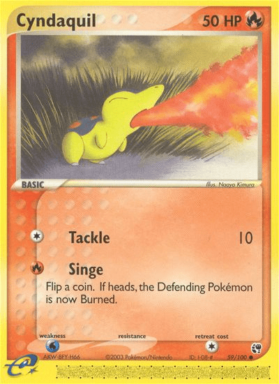Cyndaquil (59/100) [EX: Sandstorm] Pokemon Single Pokémon  | Multizone: Comics And Games