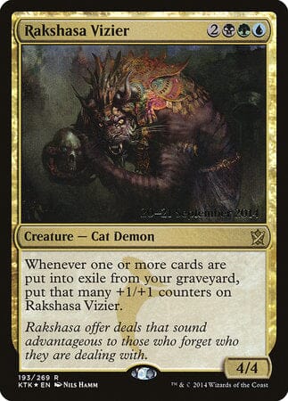 Rakshasa Vizier [Khans of Tarkir Promos] MTG Single Magic: The Gathering  | Multizone: Comics And Games
