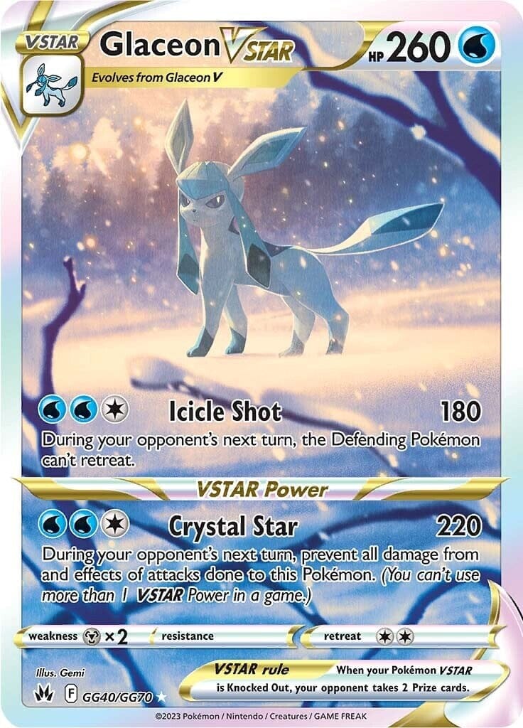 Glaceon VSTAR (GG40/GG70) [Sword & Shield: Crown Zenith] | Multizone: Comics And Games