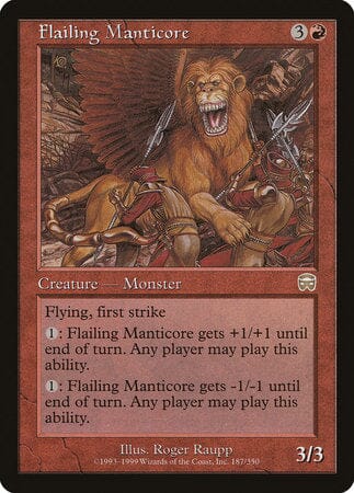 Flailing Manticore [Mercadian Masques] MTG Single Magic: The Gathering  | Multizone: Comics And Games