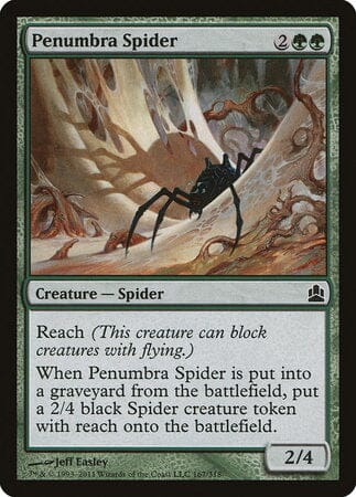 Penumbra Spider [Commander 2011] MTG Single Magic: The Gathering  | Multizone: Comics And Games