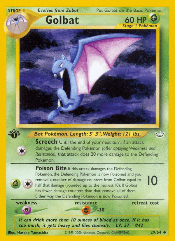 Golbat (29/64) [Neo Revelation 1st Edition] Pokemon Single Pokémon  | Multizone: Comics And Games