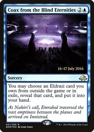 Coax from the Blind Eternities [Eldritch Moon Promos] MTG Single Magic: The Gathering  | Multizone: Comics And Games