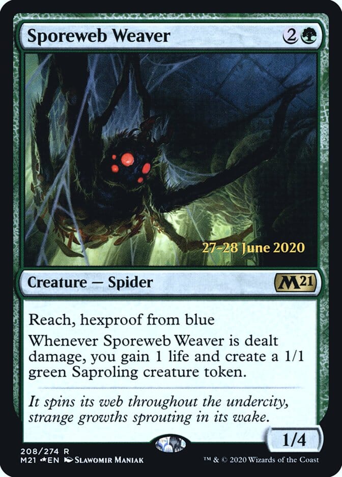 Sporeweb Weaver [Core Set 2021 Prerelease Promos] MTG Single Magic: The Gathering  | Multizone: Comics And Games