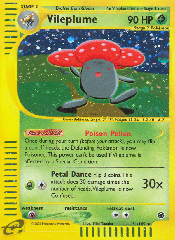 Vileplume (31/165) [Expedition: Base Set] Pokemon Single Pokémon  | Multizone: Comics And Games