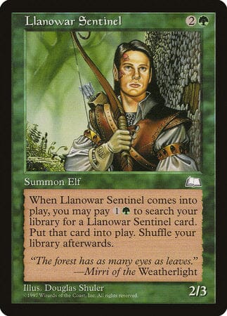 Llanowar Sentinel [Weatherlight] MTG Single Magic: The Gathering  | Multizone: Comics And Games