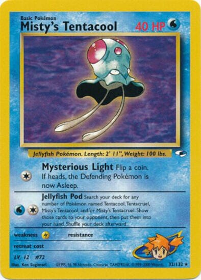 Misty's Tentacool (32/132) [Gym Heroes Unlimited] Pokemon Single Pokémon  | Multizone: Comics And Games