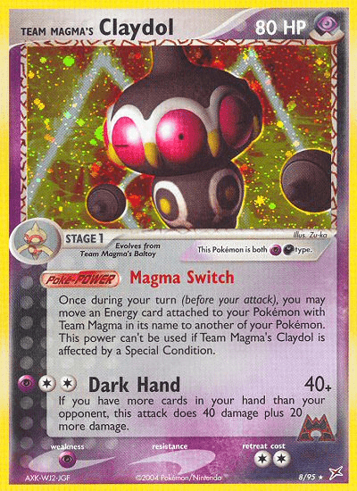 Team Magma's Claydol (8/95) [EX: Team Magma vs Team Aqua] Pokemon Single Pokémon  | Multizone: Comics And Games