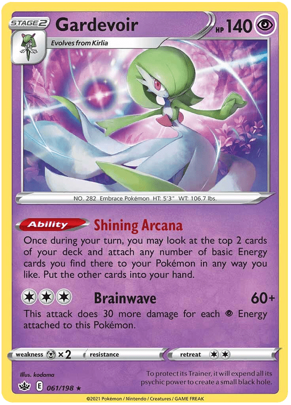 Gardevoir (061/198) (Theme Deck Exclusive) [Sword & Shield: Chilling Reign] Pokemon Single Pokémon  | Multizone: Comics And Games