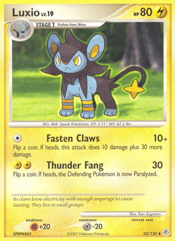 Luxio (52/130) [Diamond & Pearl: Base Set] Pokemon Single Pokémon  | Multizone: Comics And Games