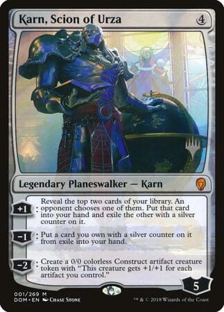Karn, Scion of Urza [Dominaria Promos] MTG Single Magic: The Gathering  | Multizone: Comics And Games