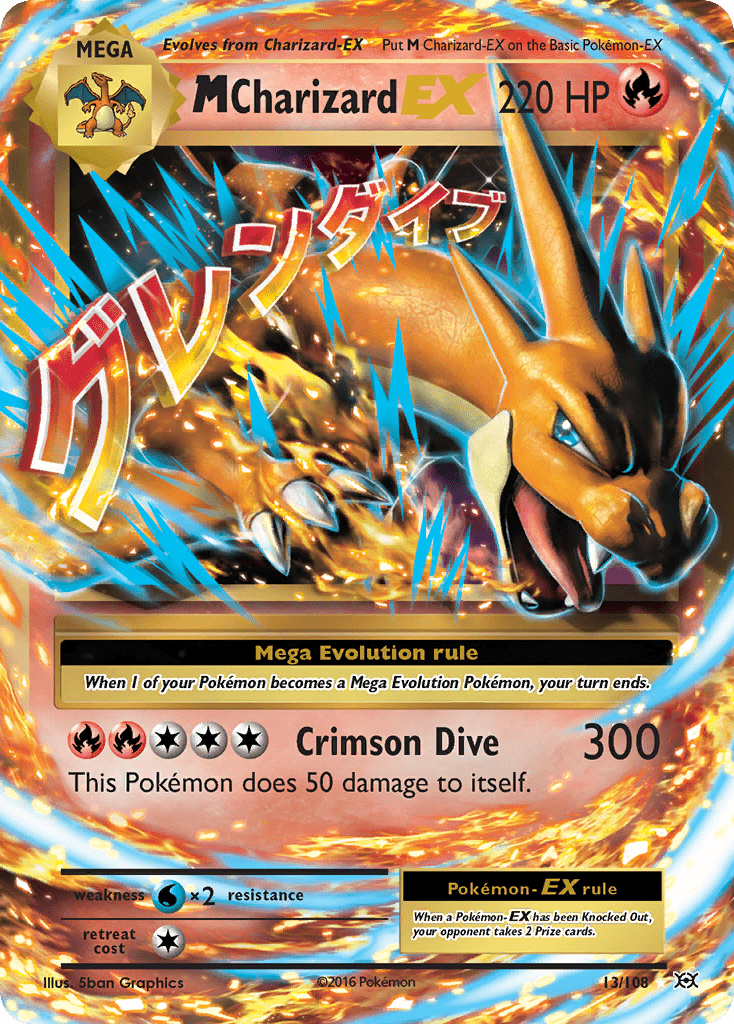M Charizard EX (13/108) [XY: Evolutions] Pokemon Single Pokémon  | Multizone: Comics And Games