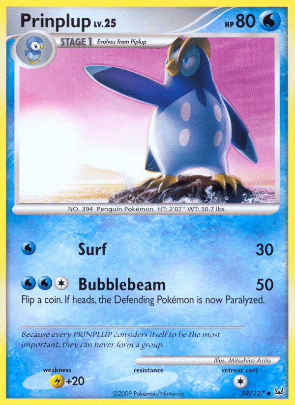 Prinplup (59/127) [Platinum: Base Set] Pokemon Single Pokémon  | Multizone: Comics And Games