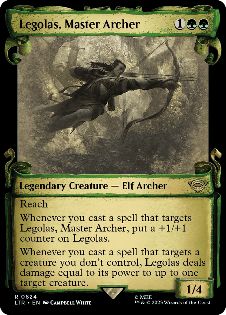 Legolas, Master Archer [The Lord of the Rings: Tales of Middle-Earth Showcase Scrolls] MTG Single Magic: The Gathering  | Multizone: Comics And Games