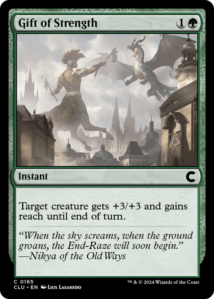 Gift of Strength [Ravnica: Clue Edition] MTG Single Magic: The Gathering  | Multizone: Comics And Games