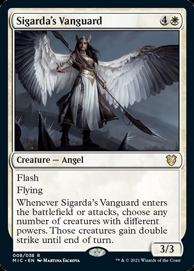 Sigarda's Vanguard [Innistrad: Midnight Hunt Commander] MTG Single Magic: The Gathering  | Multizone: Comics And Games