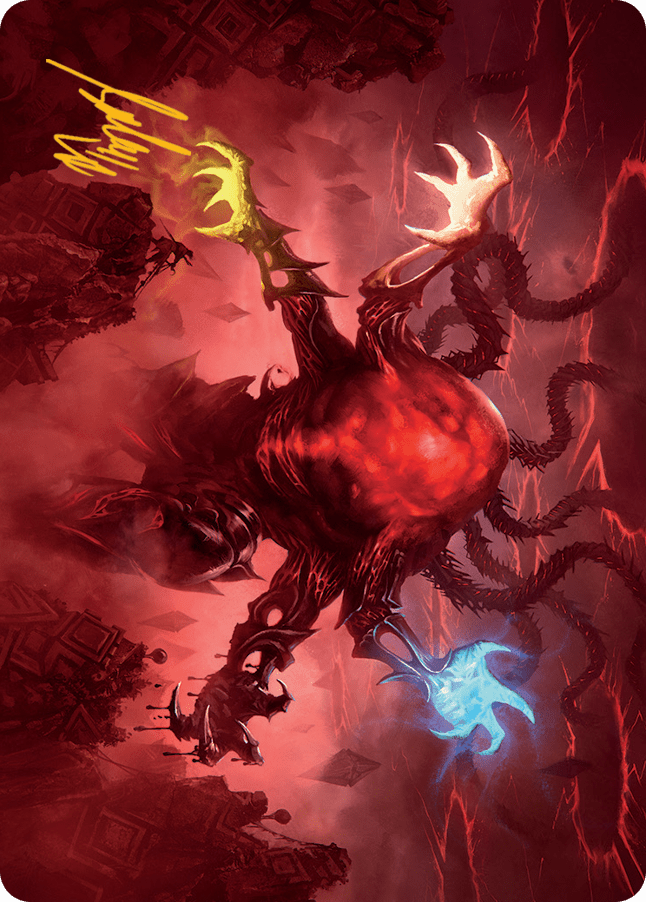 Omnath, Locus of All Art Card (51) (Gold-Stamped Signature) [March of the Machine Art Series] MTG Single Magic: The Gathering  | Multizone: Comics And Games