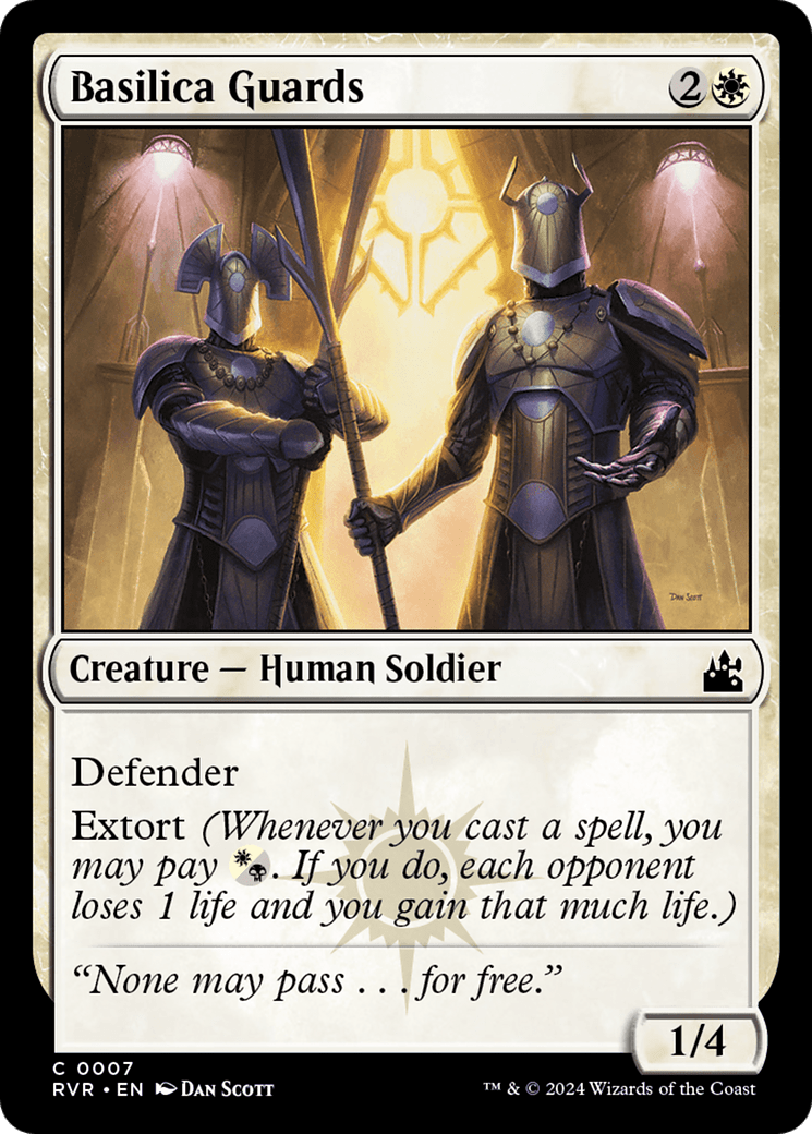 Basilica Guards [Ravnica Remastered] MTG Single Magic: The Gathering  | Multizone: Comics And Games