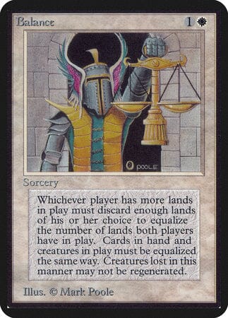 Balance [Limited Edition Alpha] MTG Single Magic: The Gathering  | Multizone: Comics And Games