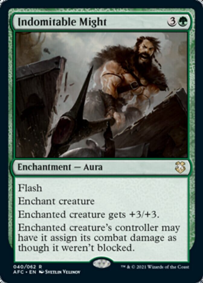 Indomitable Might [Dungeons & Dragons: Adventures in the Forgotten Realms Commander] MTG Single Magic: The Gathering  | Multizone: Comics And Games