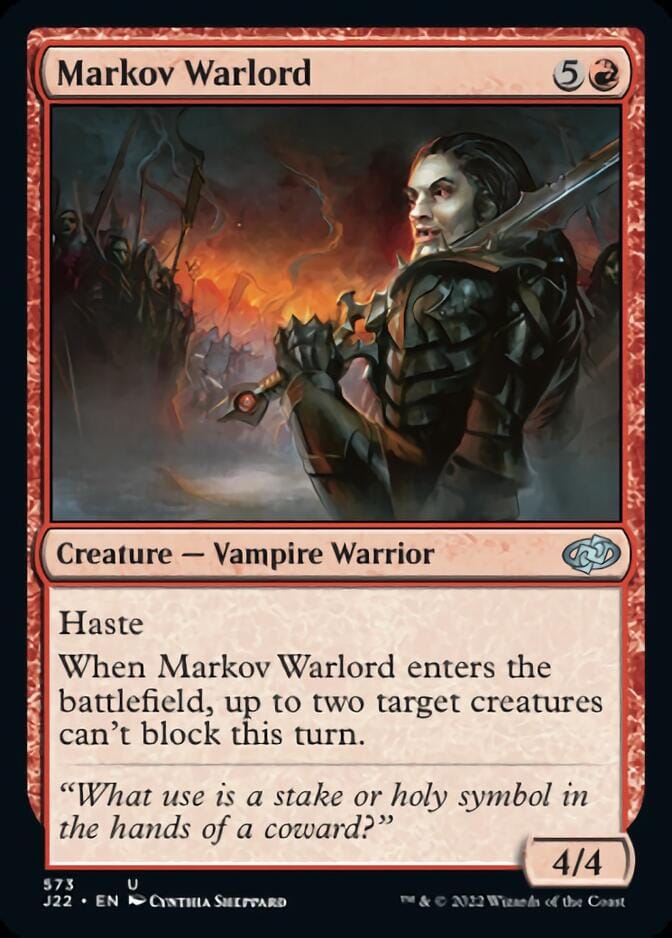 Markov Warlord [Jumpstart 2022] MTG Single Magic: The Gathering  | Multizone: Comics And Games
