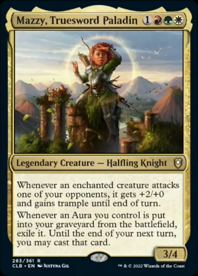 Mazzy, Truesword Paladin [Commander Legends: Battle for Baldur's Gate] MTG Single Magic: The Gathering  | Multizone: Comics And Games