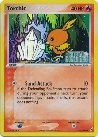 Torchic (66/100) (Stamped) [EX: Crystal Guardians] Pokemon Single Pokémon  | Multizone: Comics And Games
