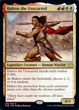 Haktos the Unscarred [Theros Beyond Death] MTG Single Magic: The Gathering  | Multizone: Comics And Games