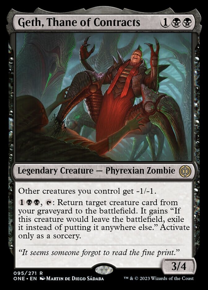 Geth, Thane of Contracts [Phyrexia: All Will Be One] MTG Single Magic: The Gathering  | Multizone: Comics And Games