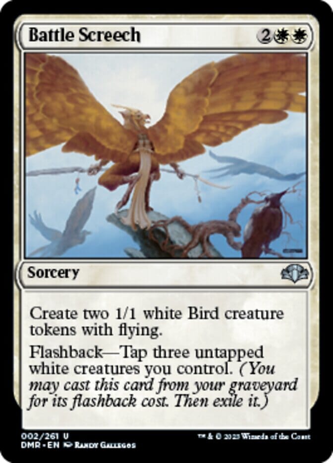 Battle Screech [Dominaria Remastered] MTG Single Magic: The Gathering  | Multizone: Comics And Games