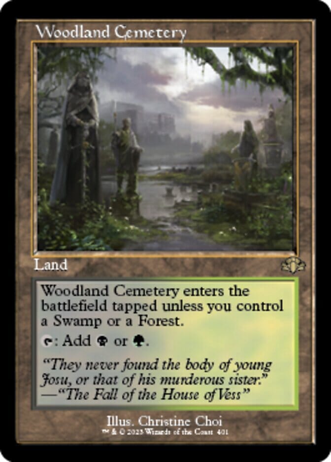 Woodland Cemetery (Retro) [Dominaria Remastered] MTG Single Magic: The Gathering  | Multizone: Comics And Games