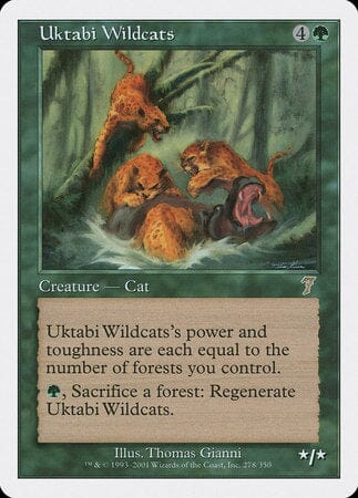 Uktabi Wildcats [Seventh Edition] MTG Single Magic: The Gathering  | Multizone: Comics And Games