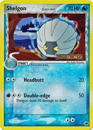 Shelgon (38/101) (Delta Species) (Stamped) [EX: Dragon Frontiers] Pokemon Single Pokémon  | Multizone: Comics And Games