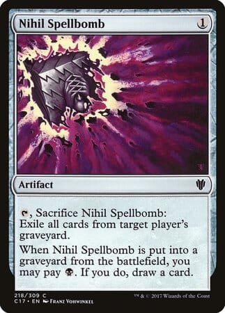 Nihil Spellbomb [Commander 2017] MTG Single Magic: The Gathering  | Multizone: Comics And Games