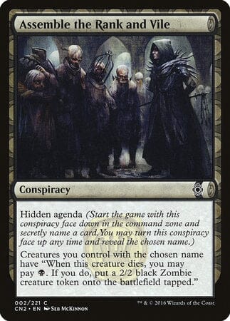 Assemble the Rank and Vile [Conspiracy: Take the Crown] MTG Single Magic: The Gathering  | Multizone: Comics And Games