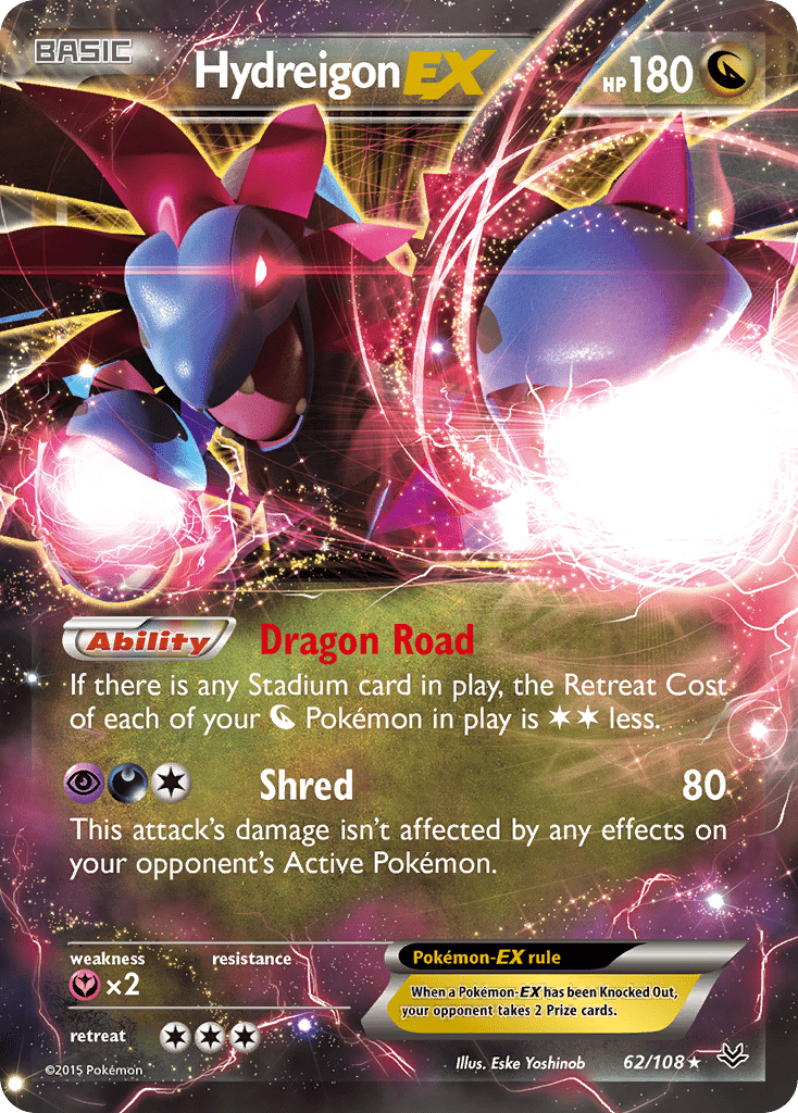 Hydreigon EX (62/108) [XY: Roaring Skies] Pokemon Single Pokémon  | Multizone: Comics And Games