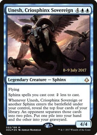 Unesh, Criosphinx Sovereign [Hour of Devastation Promos] MTG Single Magic: The Gathering  | Multizone: Comics And Games