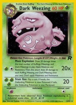 Dark Weezing (14/82) [Team Rocket Unlimited] Pokemon Single Pokémon  | Multizone: Comics And Games