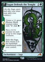 Jugan Defends the Temple // Remnant of the Rising Star [Kamigawa: Neon Dynasty Prerelease Promos] MTG Single Magic: The Gathering  | Multizone: Comics And Games