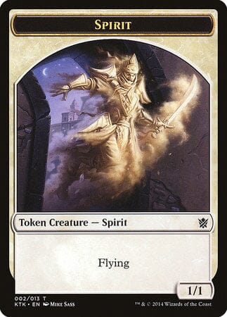 Spirit Token [Khans of Tarkir Tokens] MTG Single Magic: The Gathering  | Multizone: Comics And Games